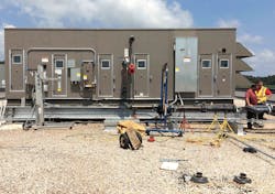 Rooftop systems offer flexibility to treat air for different zones within a hospital, like labs and ICU rooms. Rooftop systems offer flexibility to treat air for different zones within a hospital, like labs and ICU rooms.