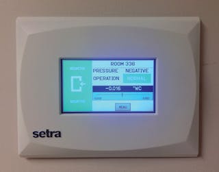 Sensors and controls in individual patient rooms can monitor occupancy and adjust for use to save energy.