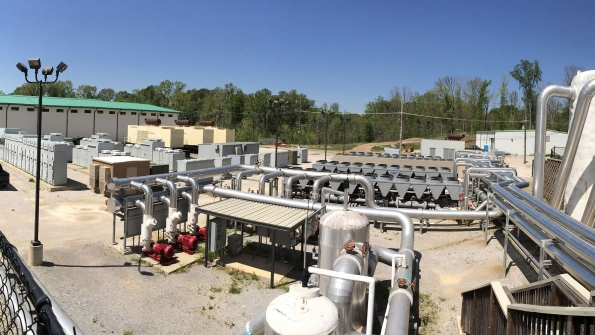 A powerdistribution and HVAC farm similar to the one located at the US Army Corps of Engineers Engineering and Support Center in Huntsville Ala