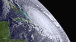 In this handout from the National Oceanic and Atmospheric Administration (NOAA), Hurricane Joaquin is seen churning in the Atlantic on Oct. 1, 2015. Joaquin was upgraded to a Category III hurricane early on Oct. 1. The exact track has yet to be determined, but there is a possibility of landfall in the United States anywhere from North Carolina to the Northeast.
