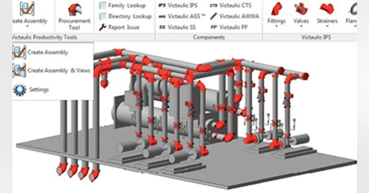 Pipe Rvt Victaulic Introduces Revit Add-in for Faster Pipe Routing, Fabrication ...
