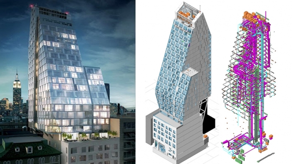 35XVrsquos pyramidal shape conforms to maximum space permitted by zoning The schematic of systems equipment shows offsets at every level to allow expansive floortoceiling heights