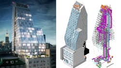35XVrsquos pyramidal shape conforms to maximum space permitted by zoning The schematic of systems equipment shows offsets at every level to allow expansive floortoceiling heights 35XVrsquos pyramidal shape conforms to maximum space permitted by zoning The schematic of systems equipment shows offsets at every level to allow expansive floortoceiling heights