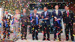 From left Scott Barbour executive vice president Emersonbusiness leader Emerson Network Power Nan Whaley mayor of Dayton Jon Husted Ohio secretary of state Ed Purvis chief operating officer Emerson Dave Farr chairman and chief executive officer Emerson Bob Sharp executive vice president Emerson and Dr Daniel Curran president University of Dayton From left Scott Barbour executive vice president Emersonbusiness leader Emerson Network Power Nan Whaley mayor of Dayton Jon Husted Ohio secretary of state Ed Purvis chief operating officer Emerson Dave Farr chairman and chief executive officer Emerson Bob Sharp executive vice president Emerson and Dr Daniel Curran president University of Dayton