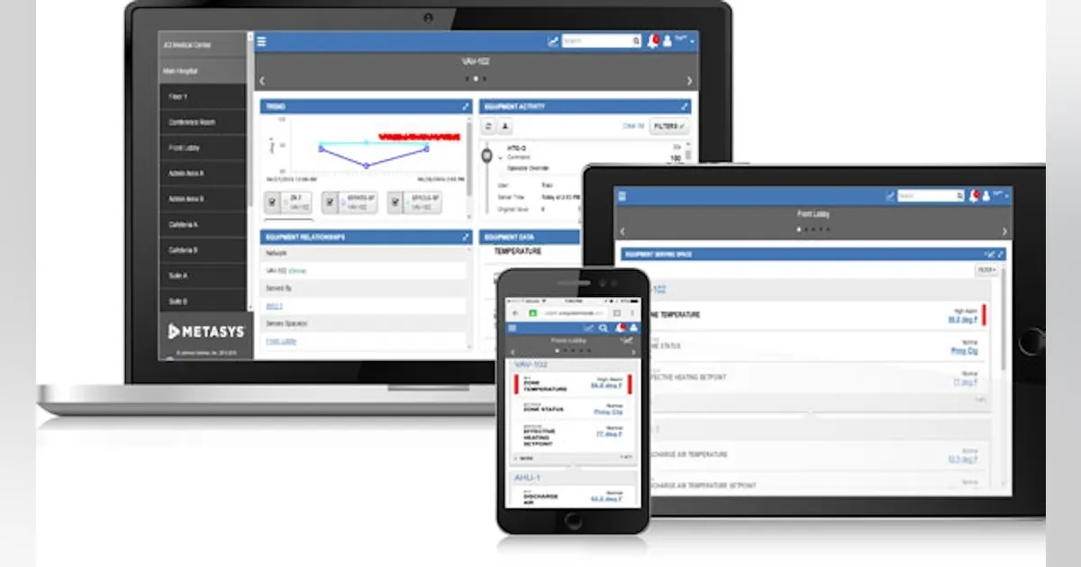 Metasys Johnson Controls Metasys Building Automation System | HPAC Engineering