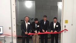 Left to right John Galyen president Danfoss North America Dustin Daniels chief of staff Office of the Mayor Tallahassee Fla Ricardo Schneider president Danfoss Turbocor Compressors and Jurgen Fischer president Danfoss Cooling Solutions Left to right John Galyen president Danfoss North America Dustin Daniels chief of staff Office of the Mayor Tallahassee Fla Ricardo Schneider president Danfoss Turbocor Compressors and Jurgen Fischer president Danfoss Cooling Solutions