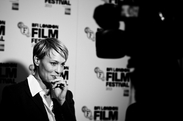 Actress Robin Wright attends a screening of quotThe Congressquot during the 57th BFI London Film Festival Oct 10 2013 Photo by Ben A PruchnieGetty Images for BFI