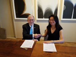 ASHRAE President Tim Wentz and American Filtration and Separations Society Chair Christine Sun ASHRAE President Tim Wentz and American Filtration and Separations Society Chair Christine Sun