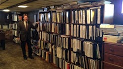 Bill Acker and his engineering library Bill Acker and his engineering library