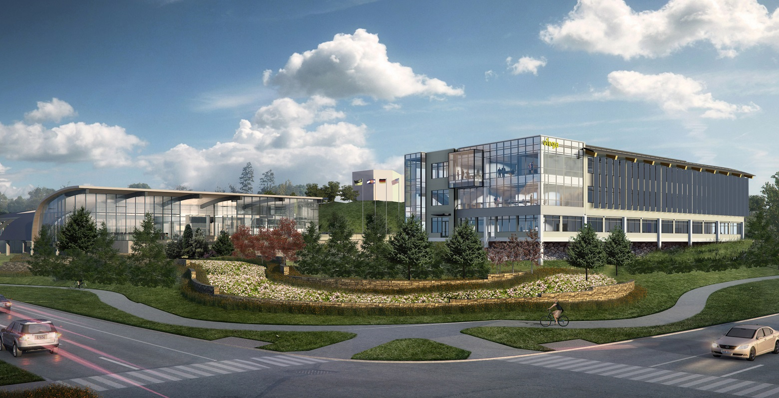 A rendering of Viega's new North American headquarters building in Colorado
