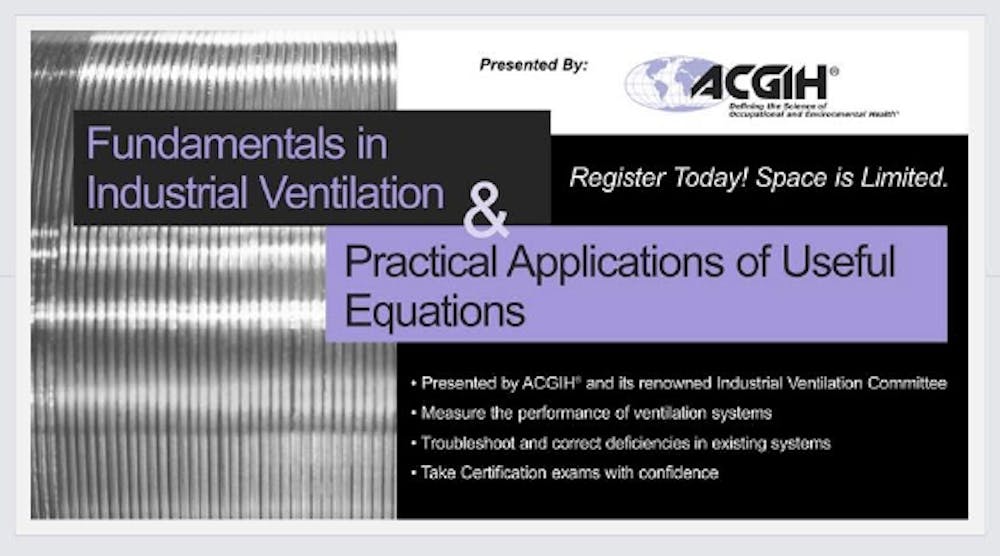 Hpac 3960 Acgih Fundamentals In Industrial Ventilation 0
