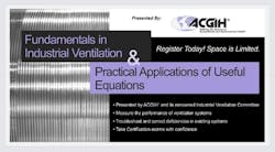 Fundamentals in Industrial Ventilation & Practical Applications of Useful Equations course Fundamentals in Industrial Ventilation & Practical Applications of Useful Equations course