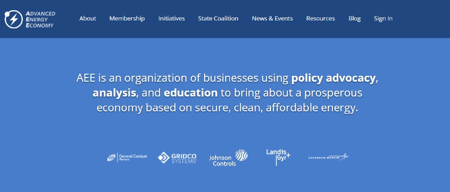 Advanced Energy Economy home page