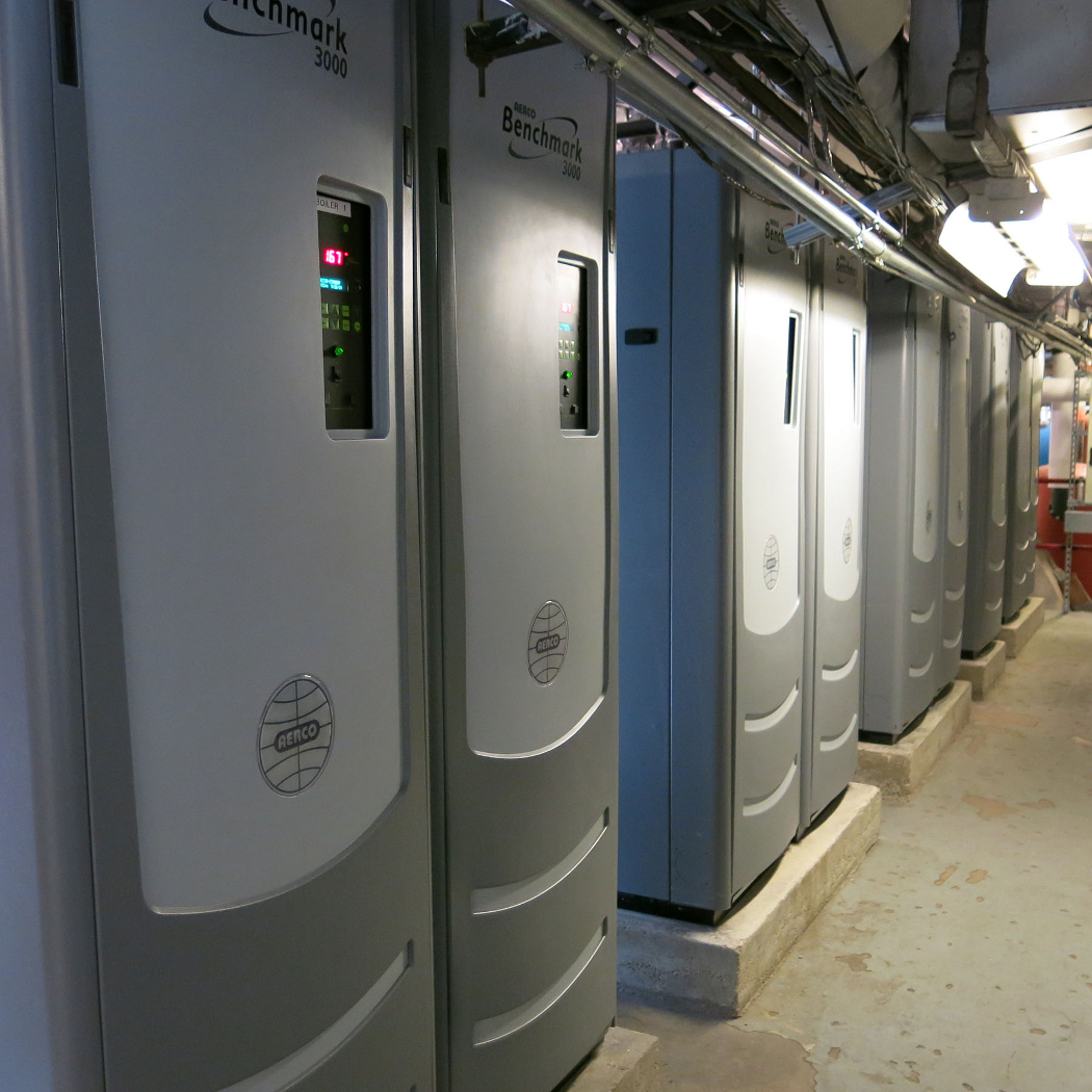 Benchmark 3000 condensing boilers.