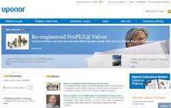 Uponor home page Uponor home page