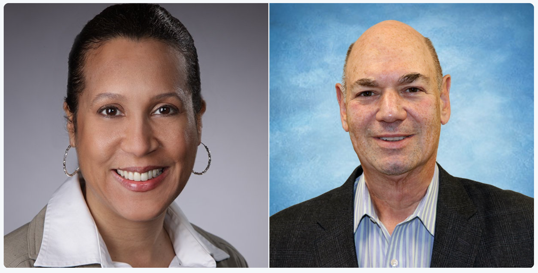 Amy Freeman (left) and Andy Mandell