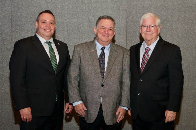 Electrical Apparatus Service Association 2018-2019 officers Vice Chairman Brian Larry, Chairman Gary Byars and Secretary/Treasurer Jerry Gray