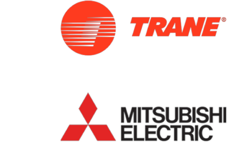 Trane, Mitsubishi Electric logos