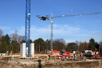Hpac 6251 Link Drone At Construction Site