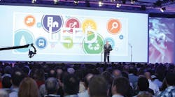Rick Fedrizzi addresses a crowd of more than 6,000 to open Greenbuild 2012.