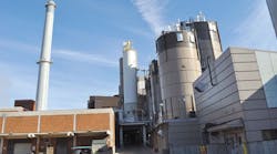The University of Missouri power plantrsquos north smoke stack along with the biomass and coalstorage silos and fuelprocessing building The plant supplies electricity heating and cooling for more than 15 million gross square feet of buildings The University of Missouri power plantrsquos north smoke stack along with the biomass and coalstorage silos and fuelprocessing building The plant supplies electricity heating and cooling for more than 15 million gross square feet of buildings
