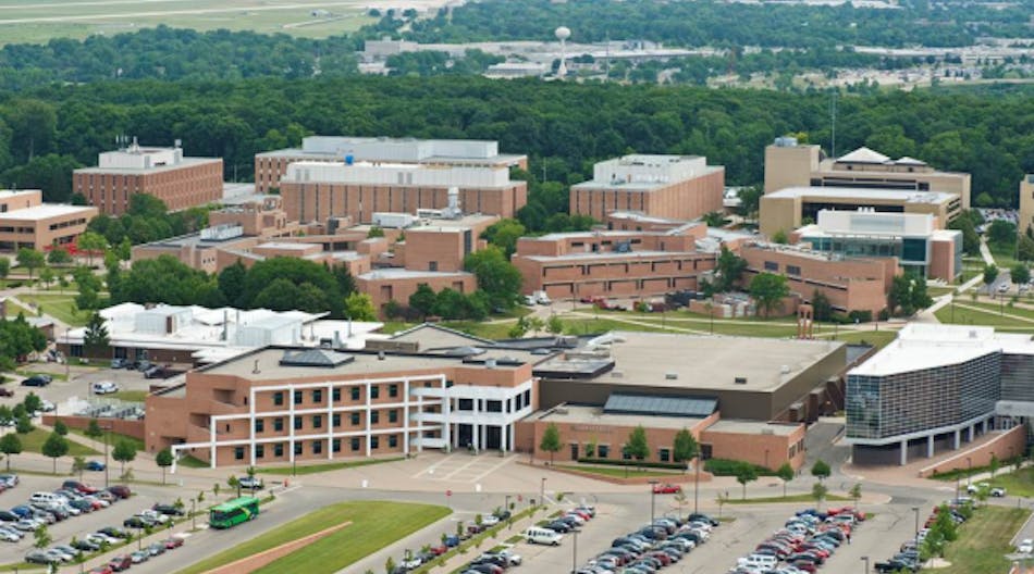 The Wright State University campus in Dayton, Ohio.