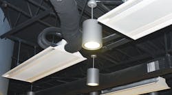 IQHC active chilled beams installed in the Continuing Education and Industrial Center.