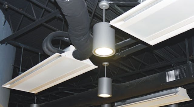 IQHC active chilled beams installed in the Continuing Education and Industrial Center.