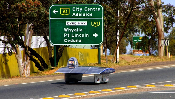 Solar Car Race in Australia