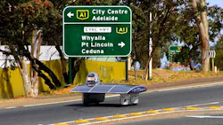 Solar Car Race in Australia