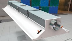 Digital sketch of a IQHC Series active chilled beam Digital sketch of a IQHC Series active chilled beam