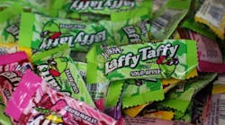 A bin is filled with Laffy Taffy candies at the Sweet Dish candy store in San Francisco, California. (Photo by Justin Sullivan/Getty Images)