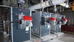 Buderus SB745 condensing boilers installed at Redmond High School Buderus SB745 condensing boilers installed at Redmond High School