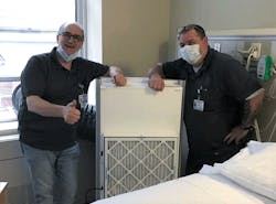 CRI’s new product undergoing installation in COVID-19 care site. CRI’s new product undergoing installation in COVID-19 care site.