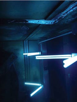 Figure (7): A view of PurgenixMatrix™ URV 10 retrofit downstream of the chilled water coil. Figure (7): A view of PurgenixMatrix™ URV 10 retrofit downstream of the chilled water coil.