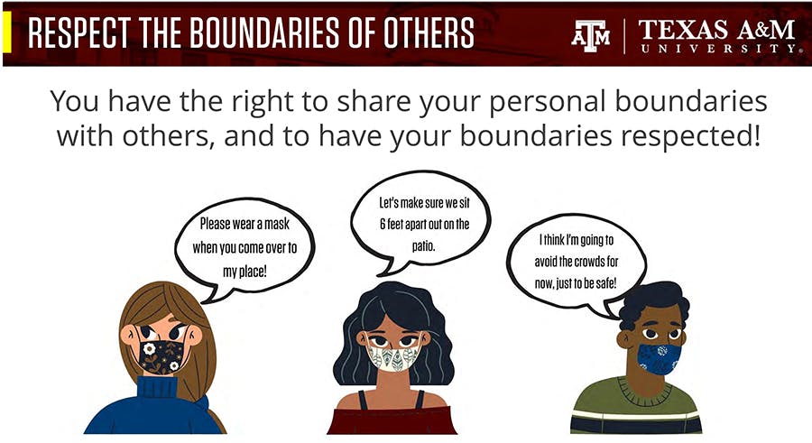 Texas A&amp;M administrators require face coverings and social distancing for students and employees while on campus