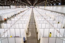 Chicago's sprawling McCormick Place Convention Center last spring was converted into an emergency alternative healthcare facility. Chicago's sprawling McCormick Place Convention Center last spring was converted into an emergency alternative healthcare facility.
