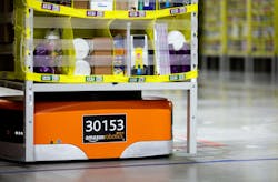 In addition to traditional warehousing, Amazon also has robotic centers where every piece of information is digitized so robots can retrieve ordered materials. In addition to traditional warehousing, Amazon also has robotic centers where every piece of information is digitized so robots can retrieve ordered materials.
