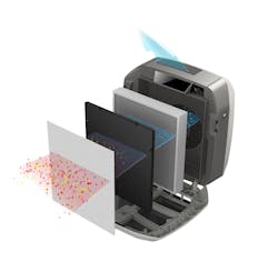 Seven AeraMax multi-stage HEPA air purification units were installed throughout the arena. Seven AeraMax multi-stage HEPA air purification units were installed throughout the arena.