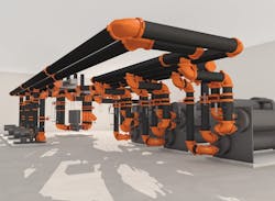 Virtual piping and pumps. Virtual piping and pumps.