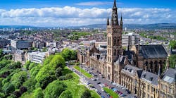Glasgow Scotland Aerial View