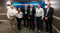 Flanking Scott Lynch are (from left) Nationwide's Jim Lieskovan, Chelsey Ryker, Sean McMenamin, Larry Day, and Jack Valentine. Flanking Scott Lynch are (from left) Nationwide's Jim Lieskovan, Chelsey Ryker, Sean McMenamin, Larry Day, and Jack Valentine.