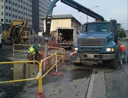 VPC vacuum truck in action. VPC vacuum truck in action.