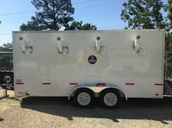 First mobile boiler trailer was able to provide temporary heat, as needed.