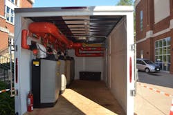 The four Ultra boilers on the second UVA trailer had a total combined output of 1.2 million BTUs. The four Ultra boilers on the second UVA trailer had a total combined output of 1.2 million BTUs.