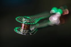 The hohlraum that houses the type of cryogenic target used to achieve ignition on Dec. 5, 2022, at LLNL’s National Ignition Facility. The hohlraum that houses the type of cryogenic target used to achieve ignition on Dec. 5, 2022, at LLNL’s National Ignition Facility.