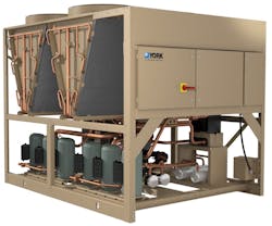 New YLAA Air-Cooled Scroll Chiller is first in U.S. to use R-454B refrigerant.