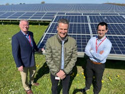 From left, Rodney Mumm, head of Danfoss Global Services in North America; Soren Revsbech Dam, head of ESG, Global Services Real Estate; and Leart Berisa, category manager, Global Services. From left, Rodney Mumm, head of Danfoss Global Services in North America; Soren Revsbech Dam, head of ESG, Global Services Real Estate; and Leart Berisa, category manager, Global Services.