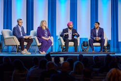 Carrier&rsquo;s Nick Arch (managing director, residential HVAC), Heidi Gehring (associate director of cooling product management, residential HVAC), Gundeep Singh (executive director, digital and analytics, residential HVAC) and Christian Senu (managing director, NA light commercial) lead a mainstage panel.