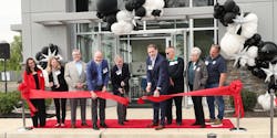 Mitsubishi Electric Trane HVAC US (METUS) representatives and government officials cut the ribbon on the Florence, N.J., Distribution and Training Center. Pictured left to right are: Kristen Foca, outreach director for U.S. Rep. Andy Kim; MacKenzie Belling, South Jersey director for U.S. Sen. Cory Booker; Brinnon Williams, vice president of residential business, METUS; Andy Kelso, COO, METUS; Mark Kuntz, CEO, METUS; Robert D. Smith, vice president of supply chain, METUS; Paul Ostrander and Kristan Marter, Florence Township Council; and Marty Eckert, Florence Township director of economic development. Mitsubishi Electric Trane HVAC US (METUS) representatives and government officials cut the ribbon on the Florence, N.J., Distribution and Training Center. Pictured left to right are: Kristen Foca, outreach director for U.S. Rep. Andy Kim; MacKenzie Belling, South Jersey director for U.S. Sen. Cory Booker; Brinnon Williams, vice president of residential business, METUS; Andy Kelso, COO, METUS; Mark Kuntz, CEO, METUS; Robert D. Smith, vice president of supply chain, METUS; Paul Ostrander and Kristan Marter, Florence Township Council; and Marty Eckert, Florence Township director of economic development.